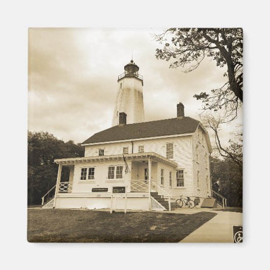 Aimant Phare de Sandy Hook (Devant)