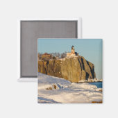 Aimant Phare de Split Rock sur le lac (Recto/Verso)