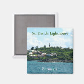 Aimant Phare de St. David Bermudes (Recto/Verso)