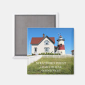 Aimant Phare de Stratford Point, Connecticut (Recto/Verso)