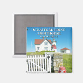 Aimant Phare de Stratford Point, Connecticut (Recto/Verso)