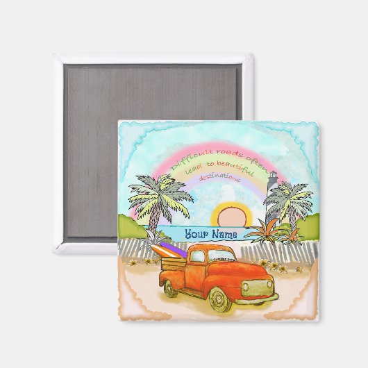 Aimant Phare de Truck Surfer (Recto/Verso)