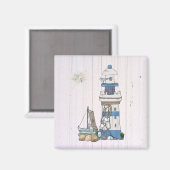 Aimant Phare de Vintage (Recto/Verso)