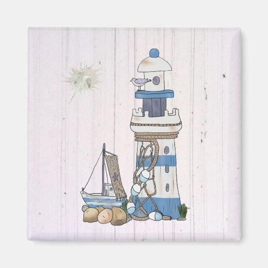 Aimant Phare de Vintage (Devant)