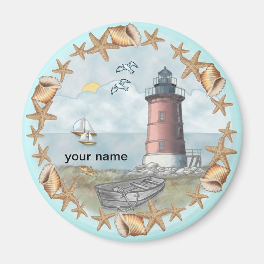 aimant phare Delaware Shells (Devant)