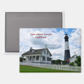 Aimant Phare historique de Tybee Island (Recto/Verso)