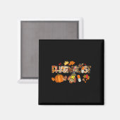 Aimant Pharmacien Leopard Casquette Automne Thanksgiving  (Recto/Verso)