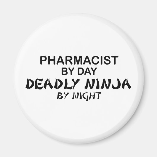Aimant Pharmacien mort Ninja par nuit (Devant)