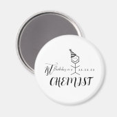 Aimant Pharmaciste Funny moderne Chimiste Anniversaire Ch (Recto/Verso)