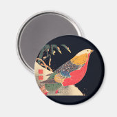 Aimant Phéasant d'or dans la neige par Ito Jakuchu (Recto/Verso)