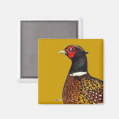 Aimant Pheasant : Tête de Ringneck (Recto/Verso)