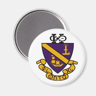 Aimant Phi Chi Theta Crête de couleur