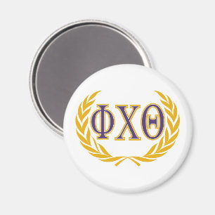 Aimant Phi Chi Theta Grecques avec Couronne