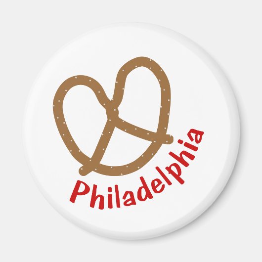 Aimant Philadelphia Pretzel (Devant)