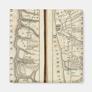 Aimant Philadelphie à Washington Carte routière 4