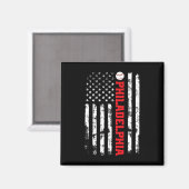 Aimant Philadelphie Baseball Usa (Recto/Verso)