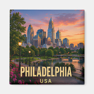 Aimant Philadelphie horizon de la Pennsylvanie bord de me