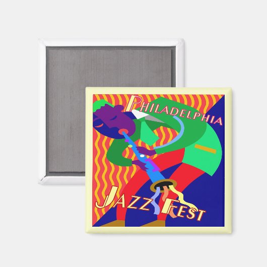 Aimant Philadelphie Jazz Fest (Recto/Verso)