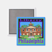 Aimant Philadelphie Liberté (Recto/Verso)