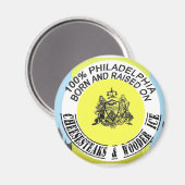 Aimant Philadelphie née et élevée (Recto/Verso)