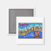 Aimant Philadelphie Pennsylvanie PA Grande lettre carte p (Recto/Verso)