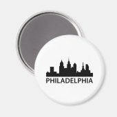 Aimant Philadelphie Skyline (Recto/Verso)