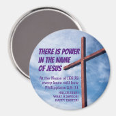 Aimant Philippiens 2:9-11 PUISSANCE AU NOM DE JÉSUS (Recto/Verso)