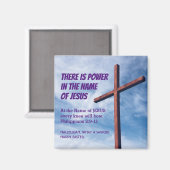 Aimant Philippiens 2:9-11 PUISSANCE AU NOM DE JÉSUS (Recto/Verso)