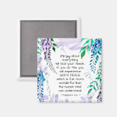 Aimant Philippiens 4:6-7 Priez pour tout (Recto/Verso)