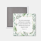 Aimant Philippiens 4:6, Verse de la Bible (Recto/Verso)