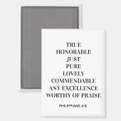 Aimant Philippiens 4:8 (Recto/Verso)