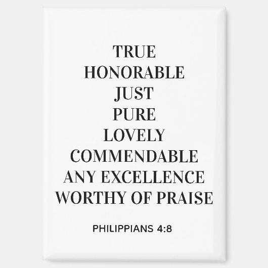 Aimant Philippiens 4:8 (Recto)