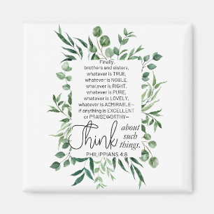 Aimant Philippiens 4:8 Quoi qu'il en soit Noble Eucalyptu