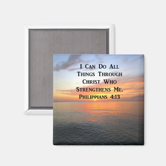 AIMANT PHILIPPIENS DU LEVER SERENE 4:13 SCRIPTURE PHOTO (Recto/Verso)