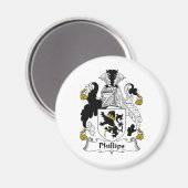 Aimant Phillips Family Crest (Recto/Verso)
