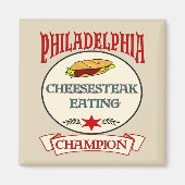 Aimant Philly Cheese Steak Champ (Devant)