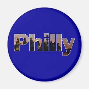 Aimant Philly marque avec des lettres l'aimant