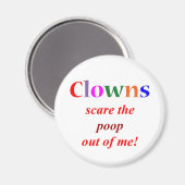 Aimant Phobie clown (Recto/Verso)