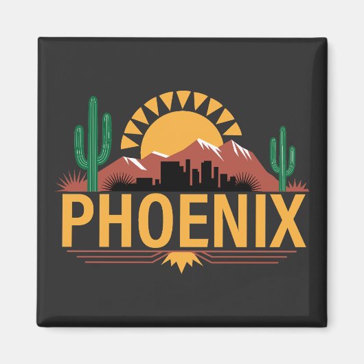 Aimant Phoenix Arizona (Devant)