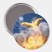 Aimant Phoenix Bird "MONTEZ AU-DESSUS DE VOS PROBLÈMES" (Recto/Verso)