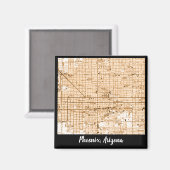 Aimant Phoenix Carte vintage (Recto/Verso)