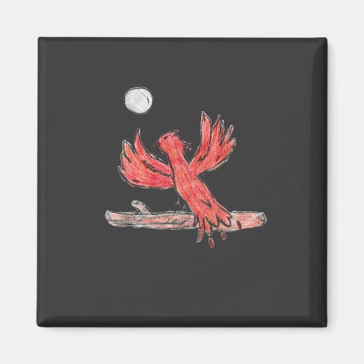 Aimant Phoenix rouge (Devant)