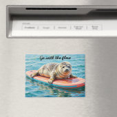 Aimant Phoque de surf adorable (In Situ (Lave-vaisselle))