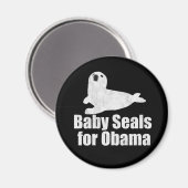 Aimant Phoques pour bébés pour Obama (Recto/Verso)