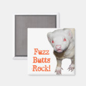 Aimant Photo Albino Ferret (Recto/Verso)