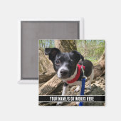 Aimant Photo avec personnalisation au bas de la modernité (Recto/Verso)