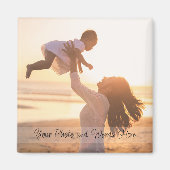 Aimant Photo avec personnalisation de style manuscrit Mod (Devant)