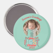 Aimant Photo BABY'S First Christmas Personalize (Recto/Verso)