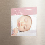 Aimant Photo Bébé Fancy Cute | Rose et blanc | Devis<br><div class="desc">Voici notre collection "Joyful Moments", où le bonheur rencontre la créativité ! Célébrez la joie pure et l'émerveillement de la vie avec nos produits Arrière - plans roses Baby Photo Quote. Que vous veniez faire vos courses ou que vous cherchiez un cadeau parfait, notre collection promet d'égayer votre journée et...</div>