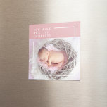 Aimant Photo bébé mignonne moderne | Rose et blanc | Devi<br><div class="desc">Découvrez notre délicieuse citation rose et blanche pour bébé moderne sur un charmant arrière - plan rose! Ce produit adorable est parfait pour célébrer la joie et l'amour que votre petit apporte dans votre vie. Que vous soyez à la recherche d'un souvenir chaleureux ou d'un cadeau réfléchi, ce design est...</div>